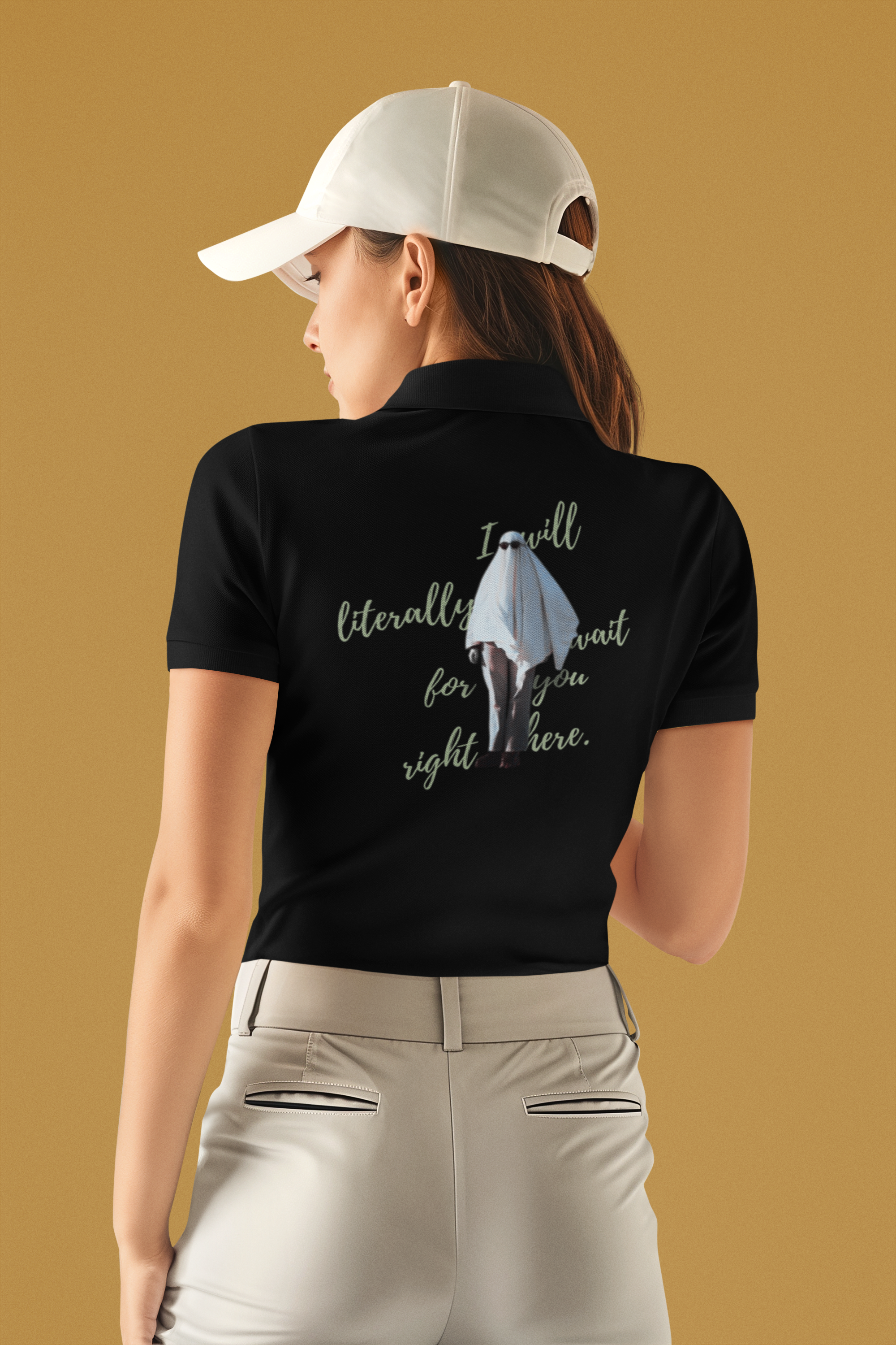 The Black Unisex Ghoststead Polo