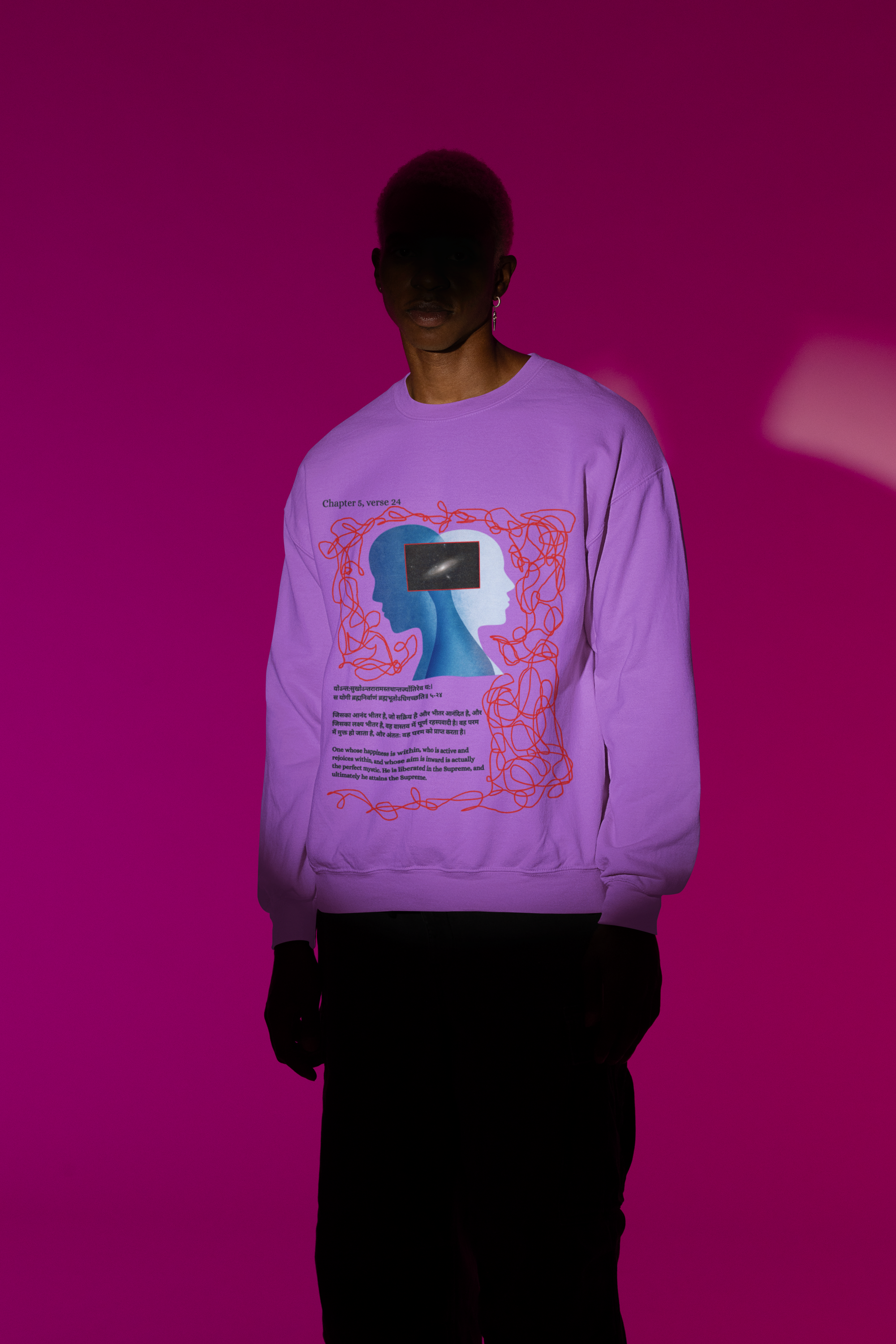 The Lavender inner-Glow Sweatshirt