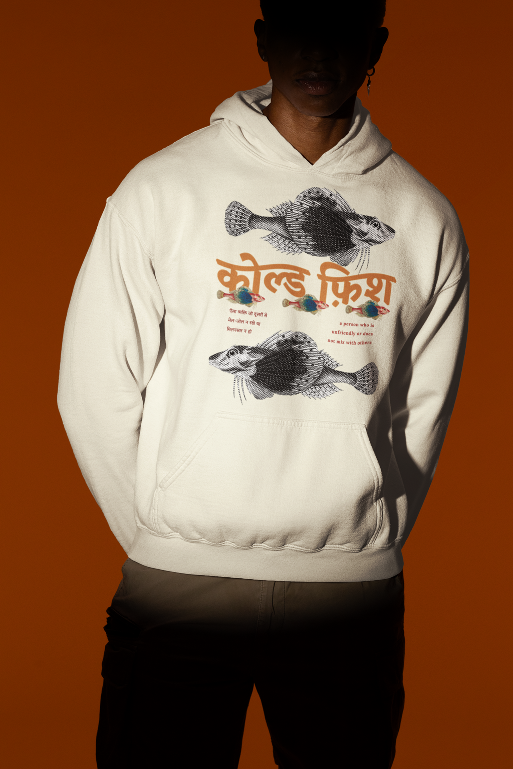 The White Cold Fish Hoodie