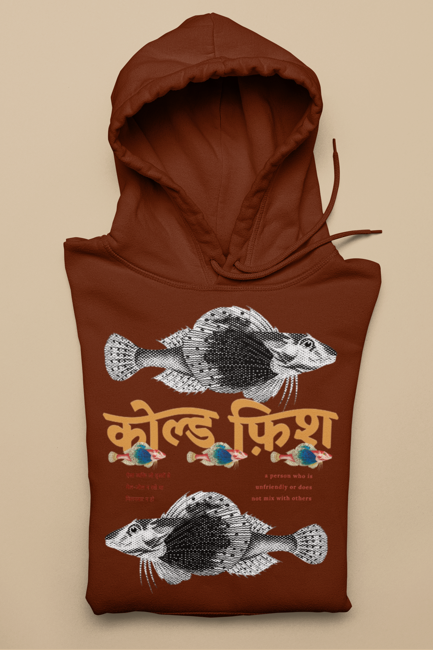 The Maroon Cold Fish Hoodie
