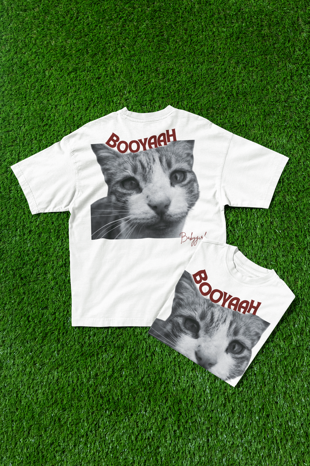 White BOOYAH Babygirl Oversized Tee