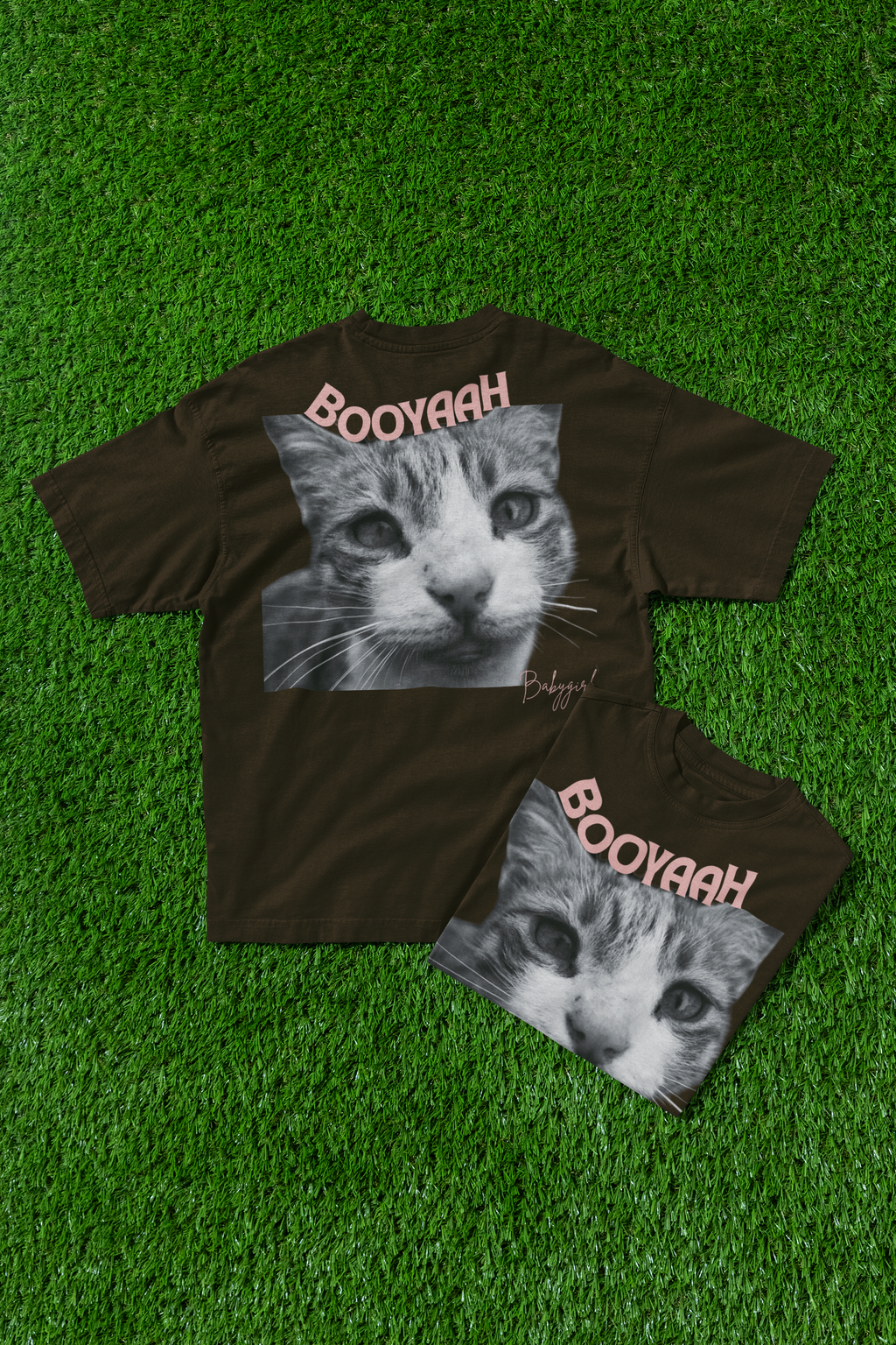 Brown BOOYAH Babygirl Oversized Tee