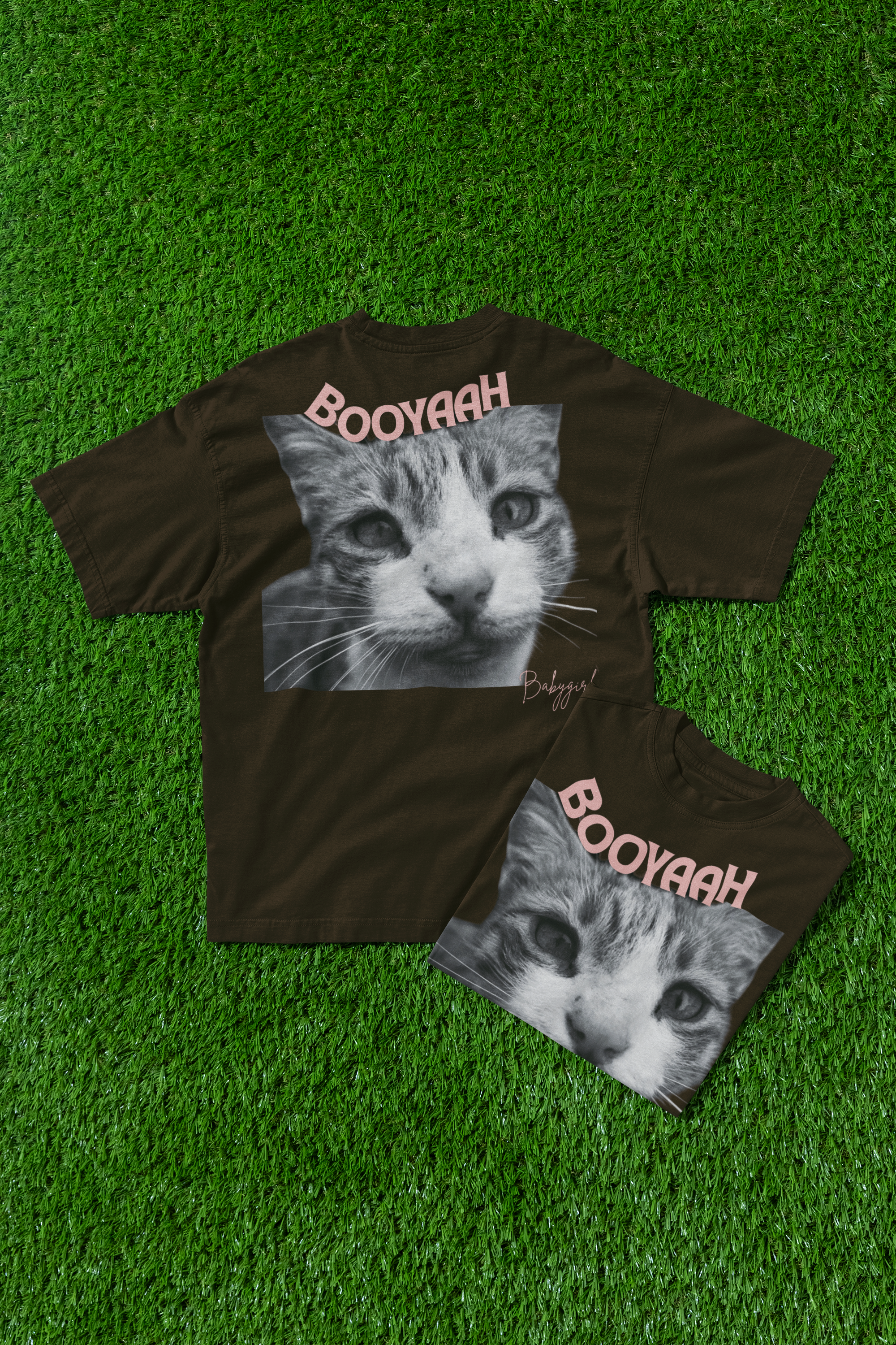 Brown BOOYAH Babygirl Oversized Tee