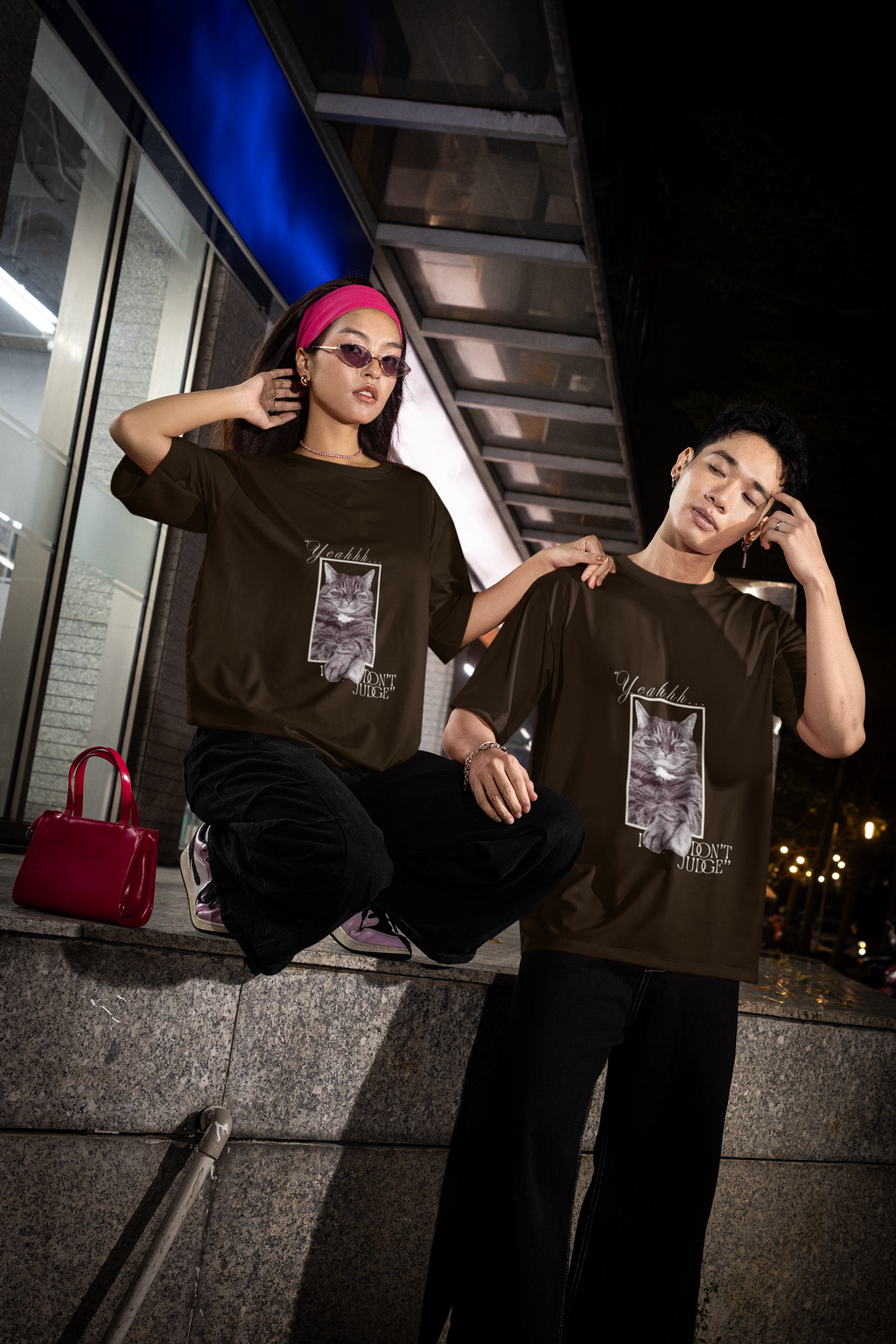 Brown Judge & Purr Tee