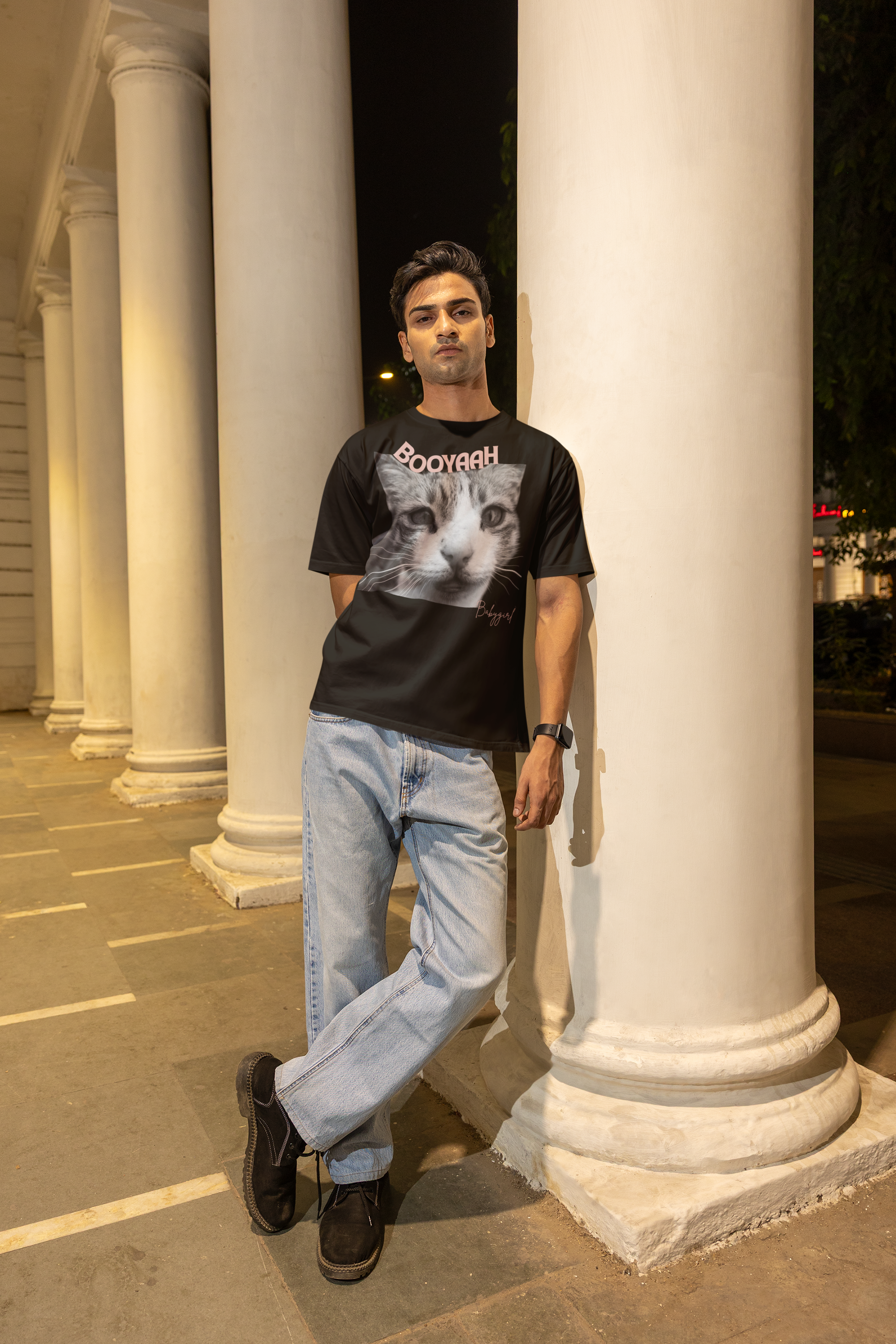 Black BOOYAH Babygirl Oversized Tee