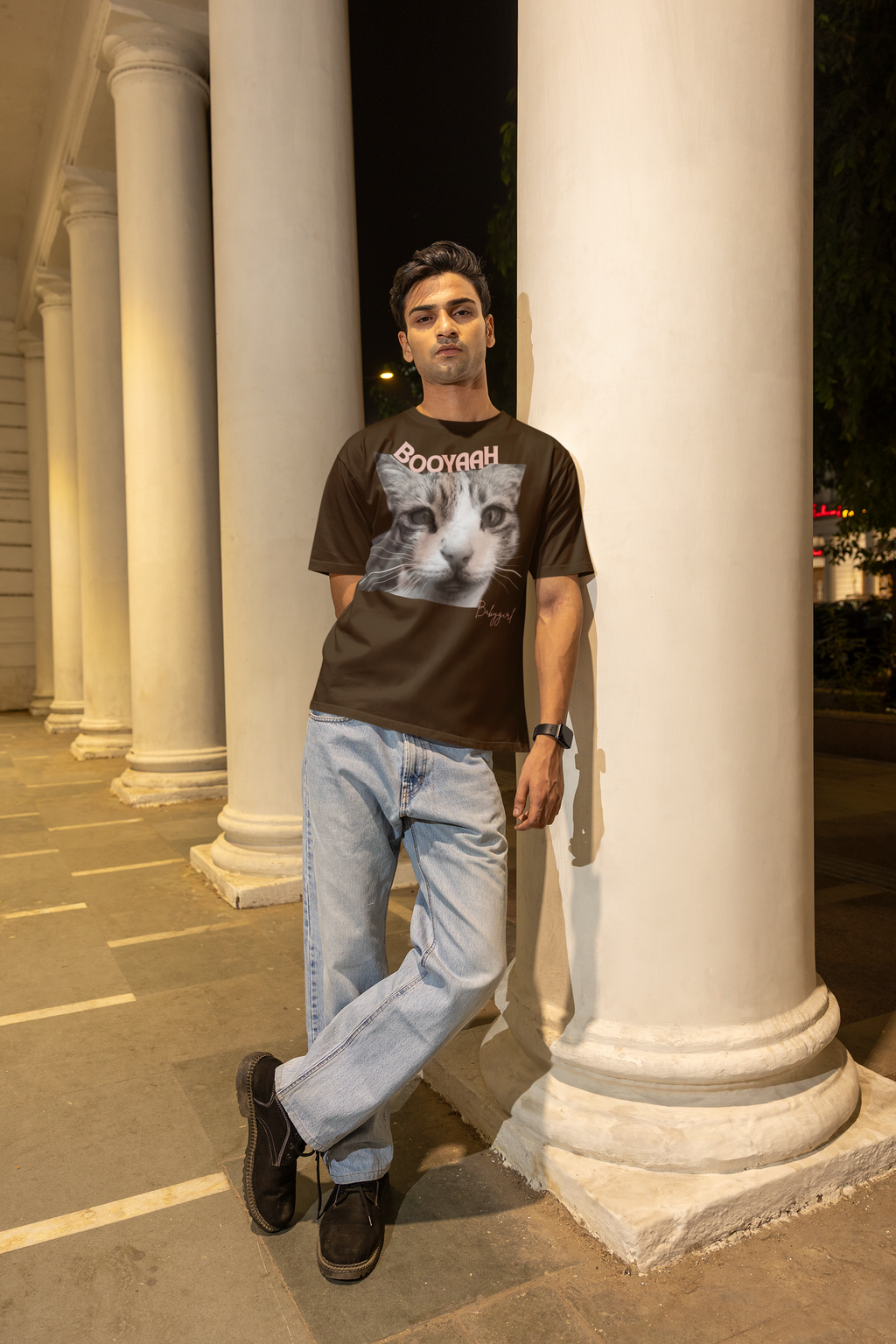 Brown BOOYAH Babygirl Oversized Tee