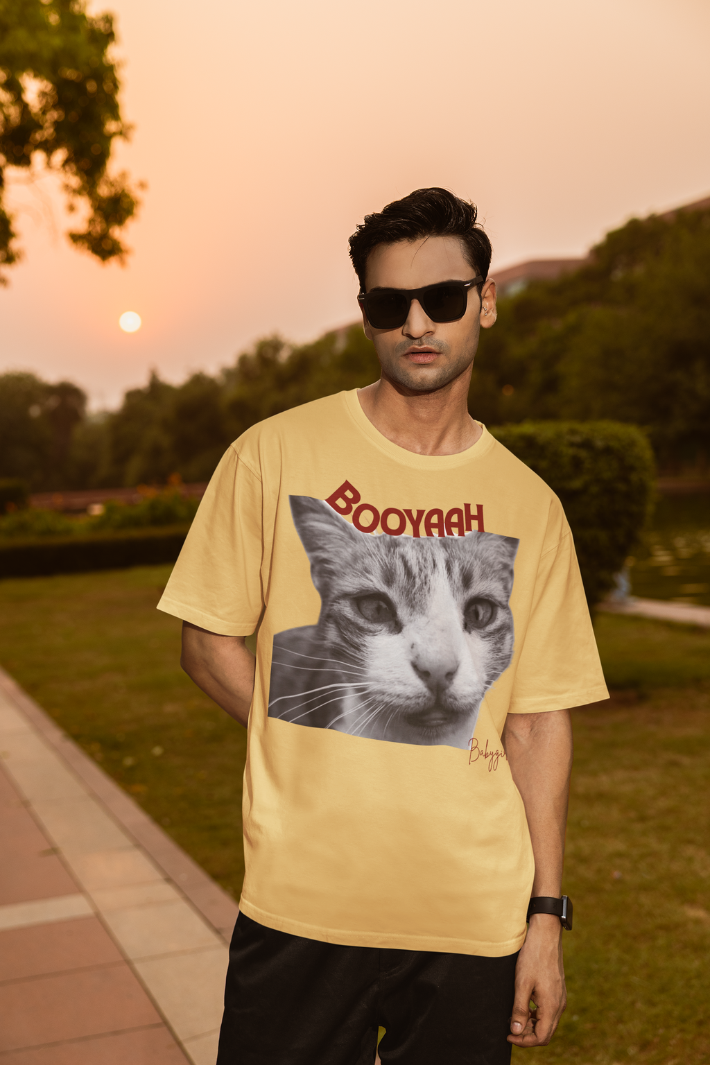 Beige BOOYAH Babygirl Oversized Tee