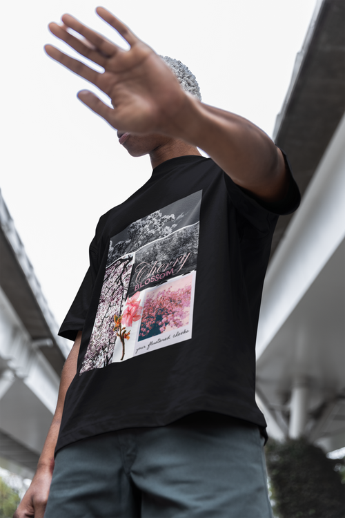 Black Cherry Blossom Polaroid Tee