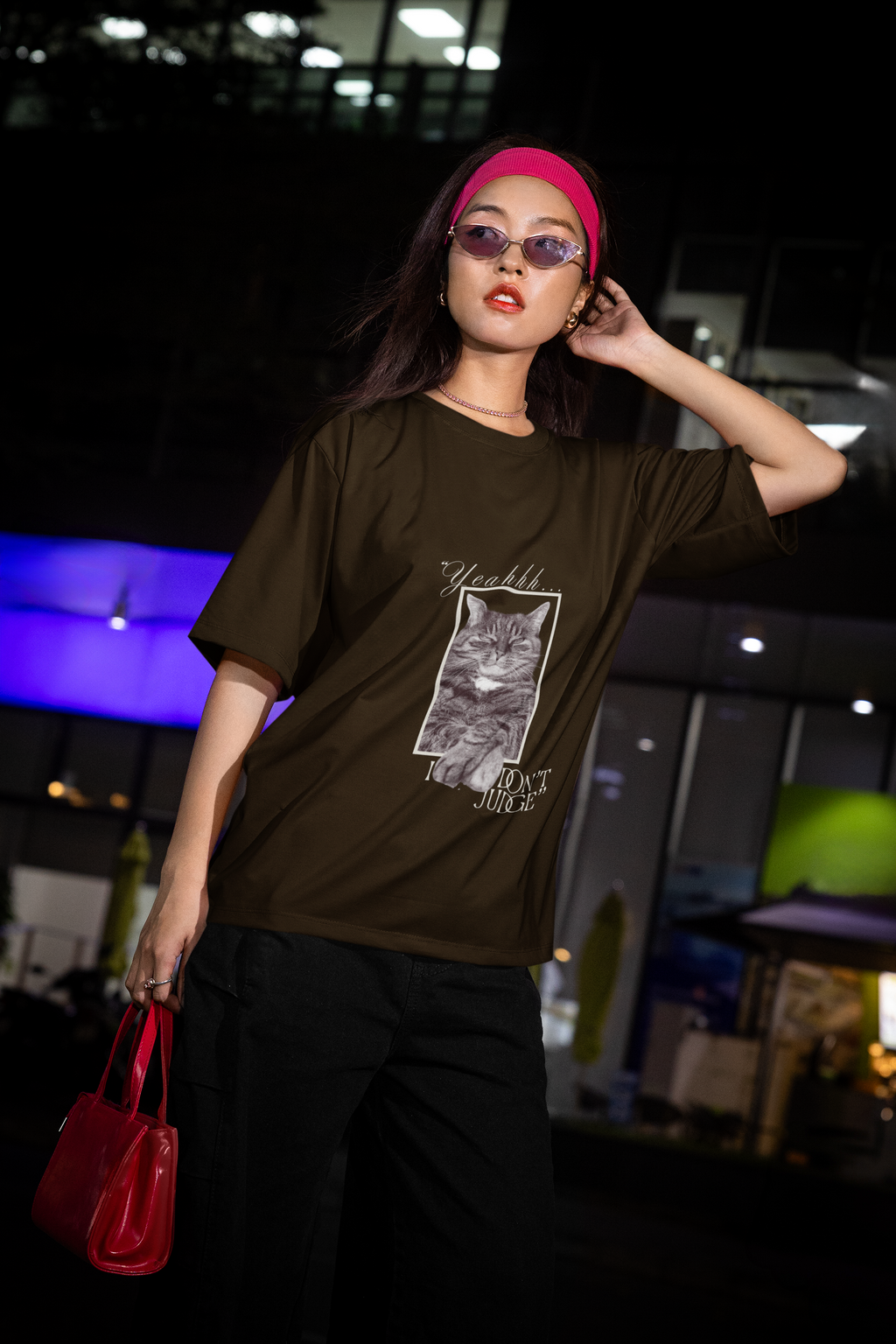 Brown Judge & Purr Tee