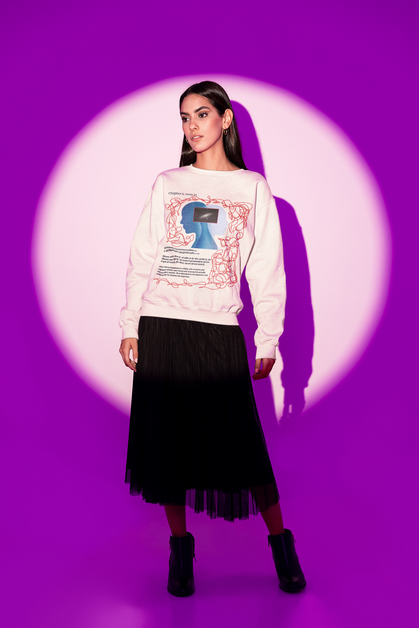 The Lavender inner-Glow Sweatshirt