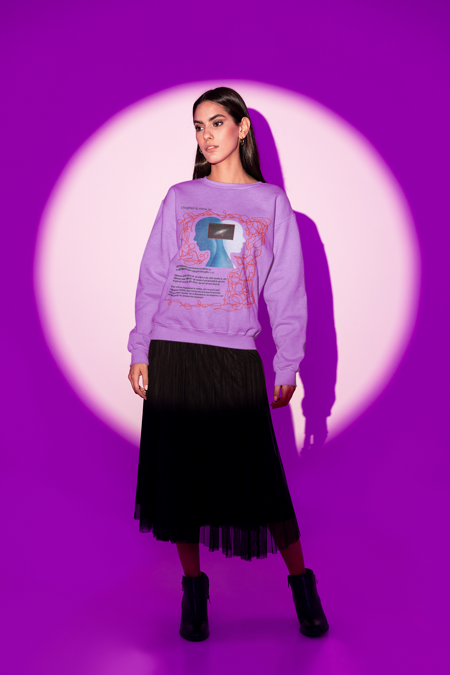 The Lavender inner-Glow Sweatshirt