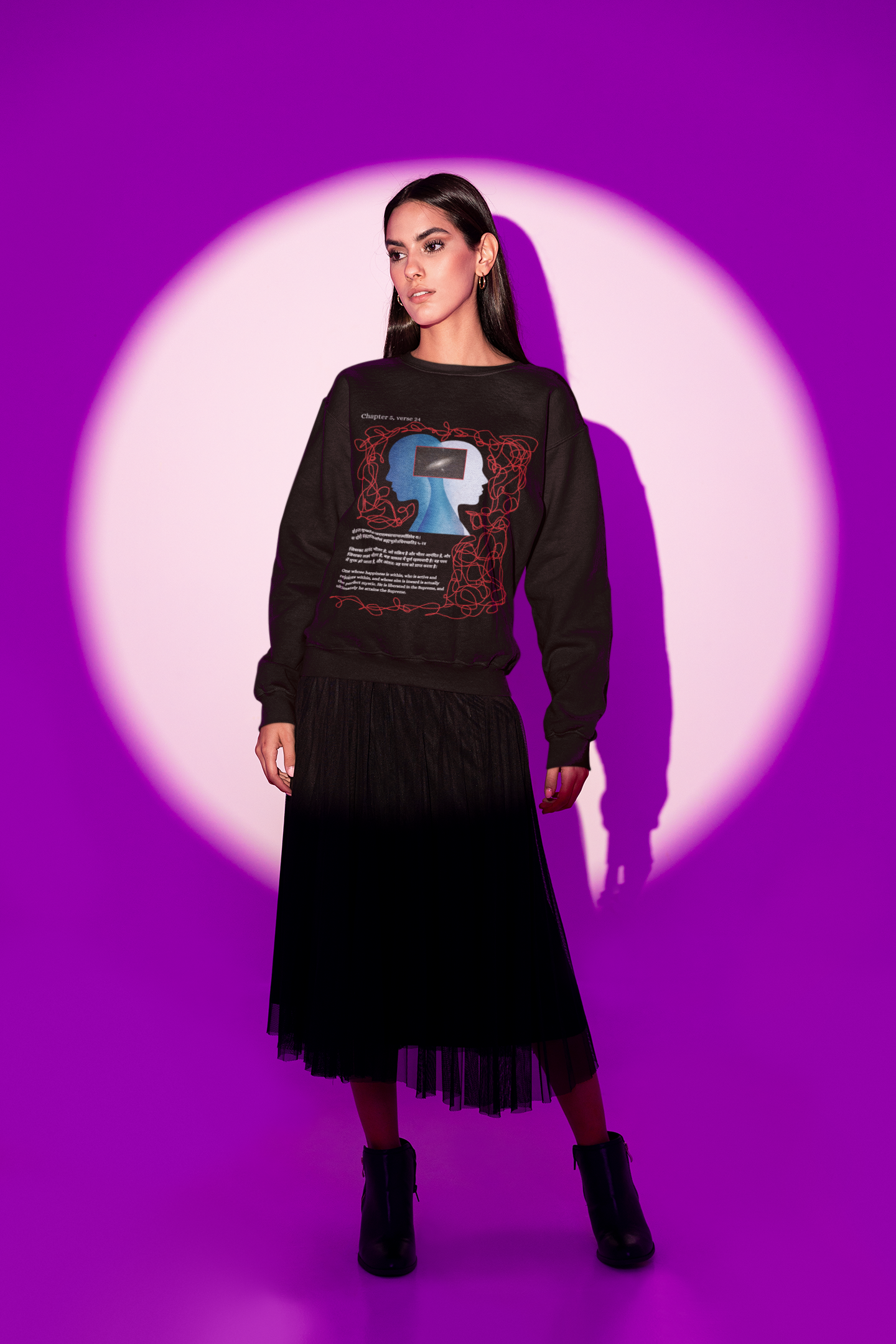 The Black Inner-Glow Sweatshirt