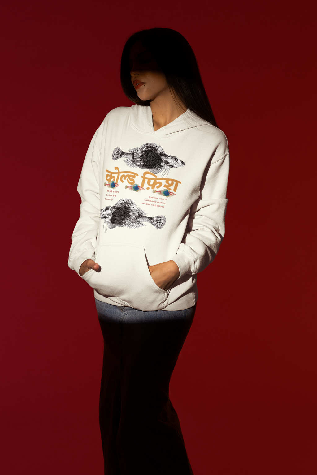 The White Cold Fish Hoodie