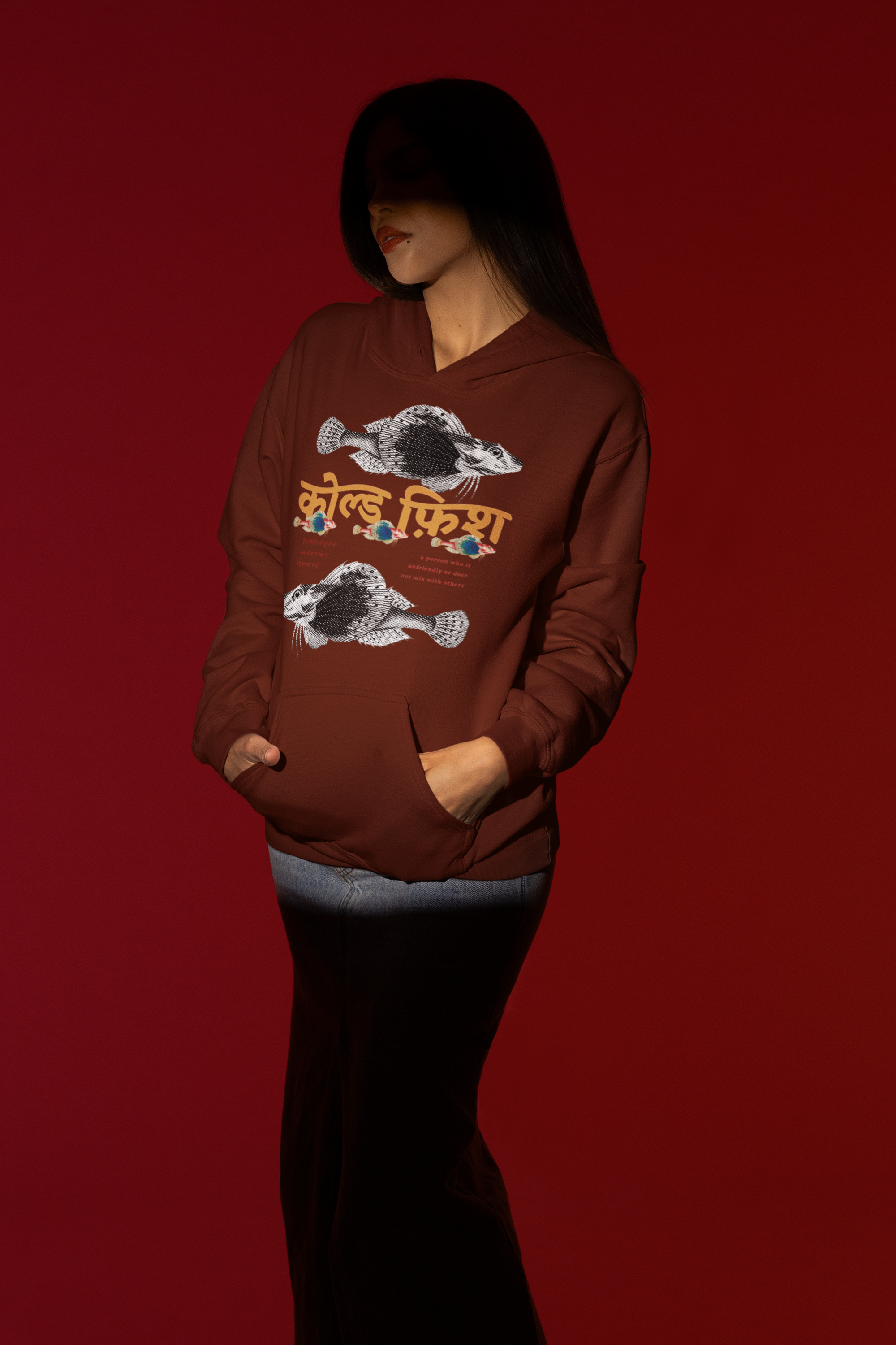 The Maroon Cold Fish Hoodie